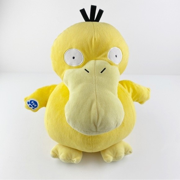 BuildABear Toys Buildabear Pokemon Yellow Psyduck Plush Rare